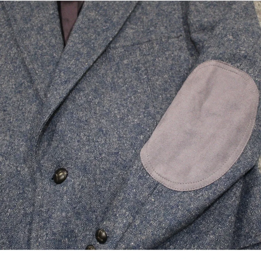 NWT Vintage Pendleton Wool Blazer Jacket Mens‎ Size 40 Blue Tweed Made in USA